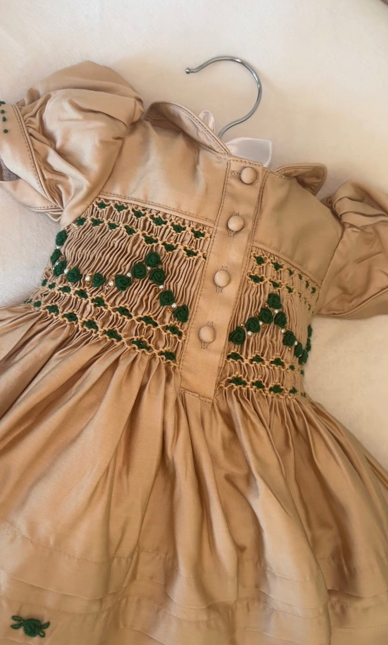 Green gala dress