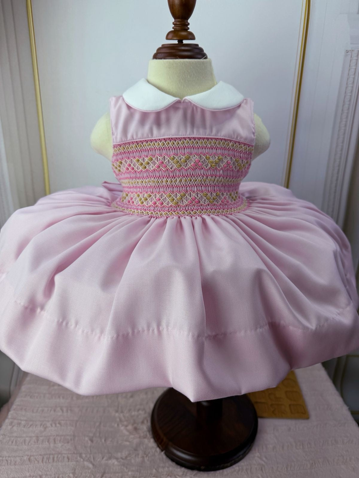 Gold & pink smock