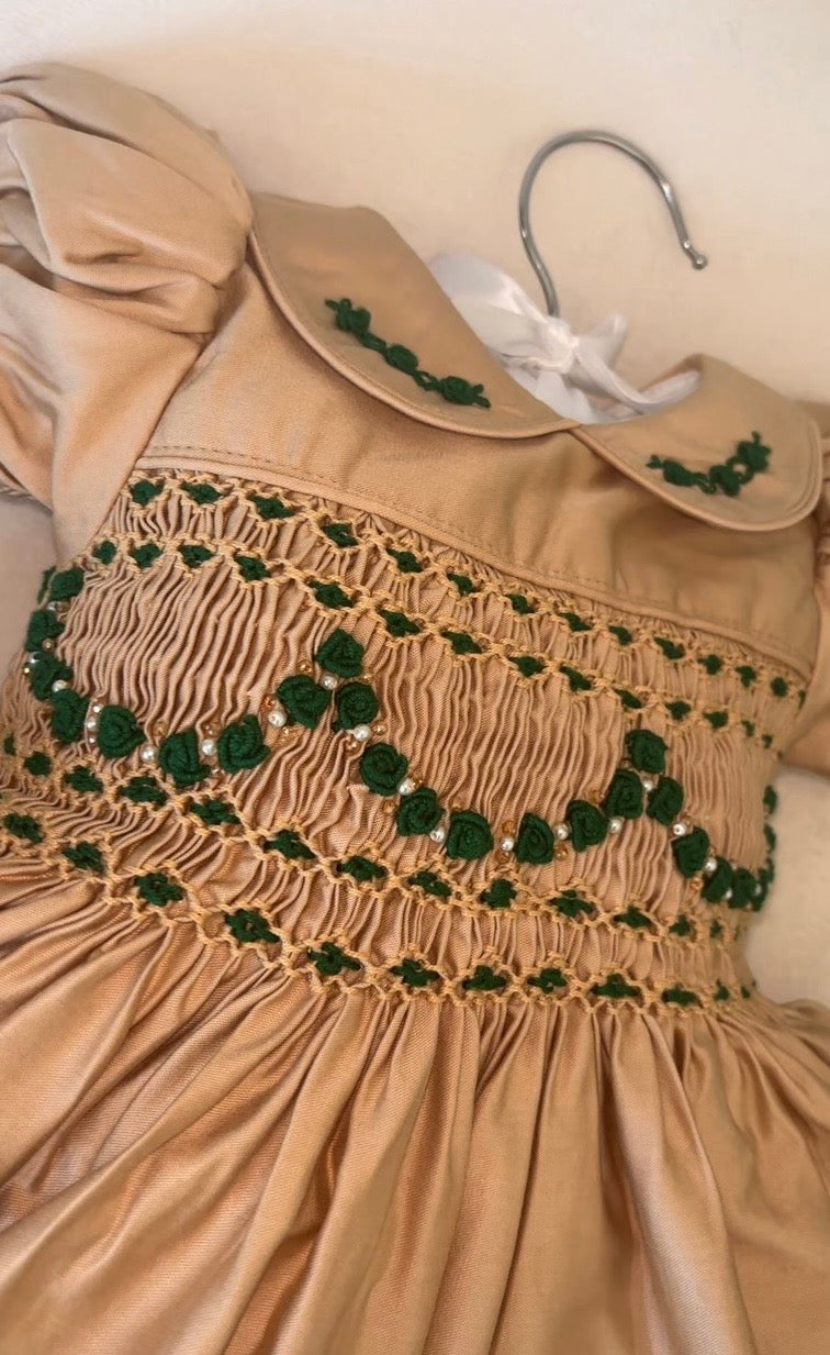 Green gala dress