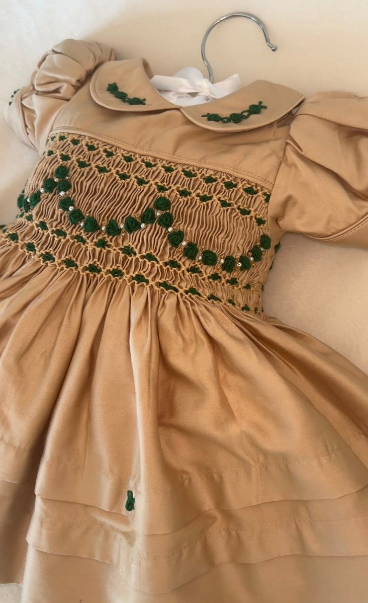 Green gala dress