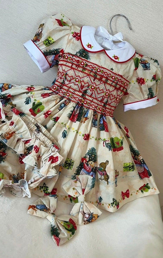 Peter rabbit Christmas dress