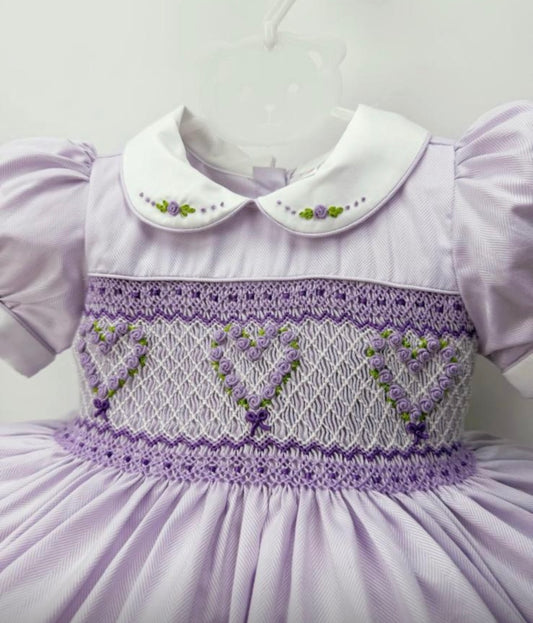 Lilac hearts dress