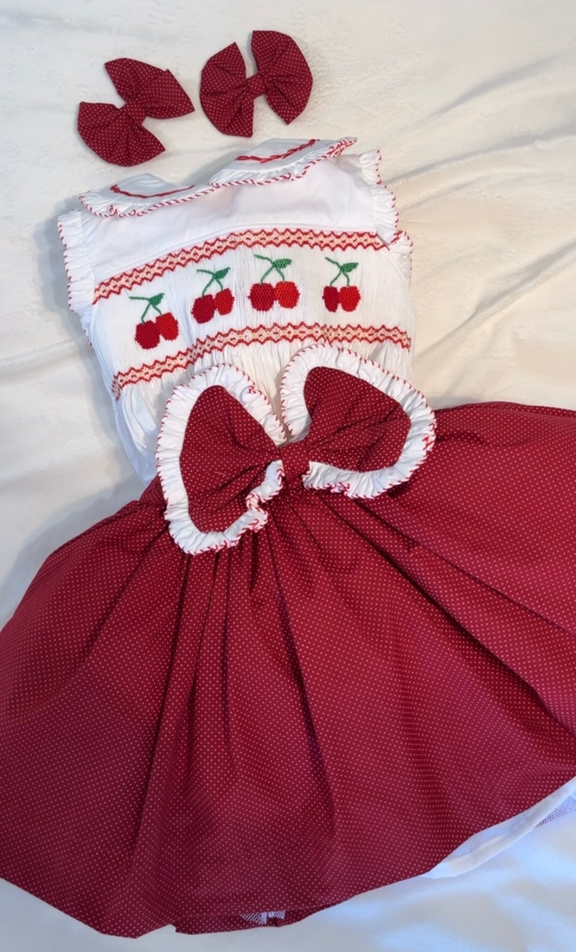 Cherry oh baby skirt set