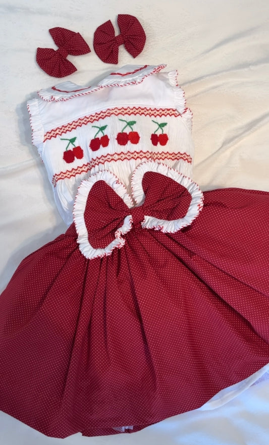 Cherry oh baby skirt set