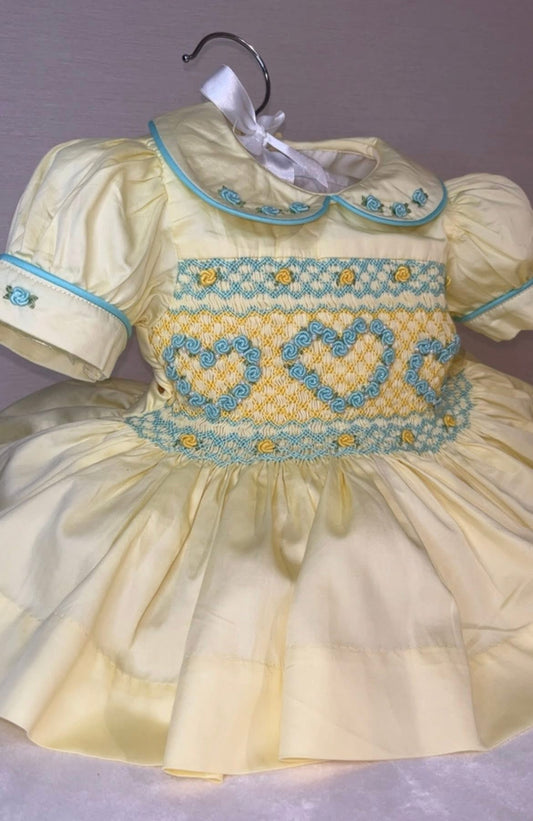 Blue hearts dress