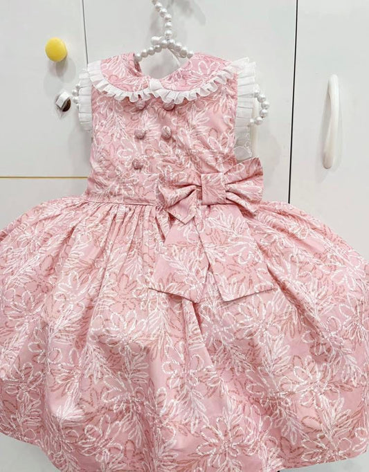 Pink bow dress
